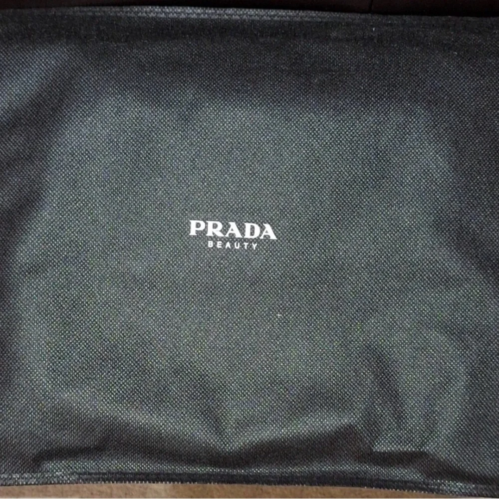 Prada Beauty Light Green Drawstring Cosmetic Pouch